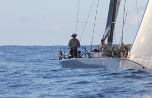Calm coming back down the course with Pete Williams helming. - Sail Port Stephens photo copyright  John Curnow taken at  and featuring the  class