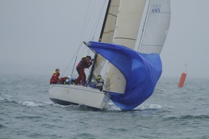 As they say, if you’re not over every now and then, you’re just not trying – Executive Decision in the mist here. - Australian Women's Keelboat Regatta photo copyright  Alex McKinnon Photography http://www.alexmckinnonphotography.com taken at  and featuring the  class