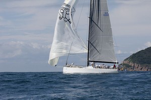 Mid-gybe with Loki. - Sail Port Stephens photo copyright  John Curnow taken at  and featuring the  class