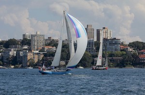 Equal oldest Swan out there on Sydney Harbour on the day - Byzance - a Swan 42 from 1974 - Nautor's Swan Australia Rally photo copyright  John Curnow taken at  and featuring the  class
