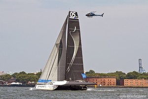 MOD70&rsquo;s racing in New York City, July 2012 photo copyright George Bekris http://www.georgebekris.com/ taken at  and featuring the  class