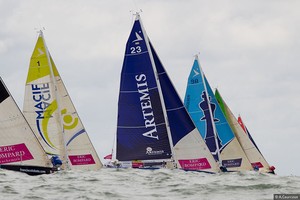 La Solitaire du Figaro 2012 start photo copyright Alexis Courcoux taken at  and featuring the  class