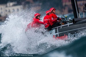April 11th 2011, AC45 World Series Naples. First day of Racing. photo copyright Sander van der Borch / Artemis Racing http://www.sandervanderborch.com taken at  and featuring the  class