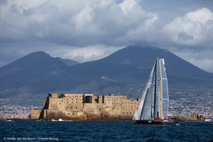 April 12th 2011, AC45 World Series Naples. Second day of Racing. photo copyright Sander van der Borch / Artemis Racing http://www.sandervanderborch.com taken at  and featuring the  class