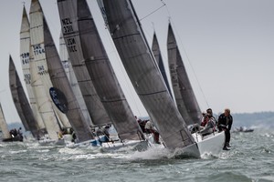 Bullit,FRA 7891,Leading the Fleet, - Coutts Quarter Ton Cup 2012 photo copyright Paul Wyeth / www.pwpictures.com http://www.pwpictures.com taken at  and featuring the  class