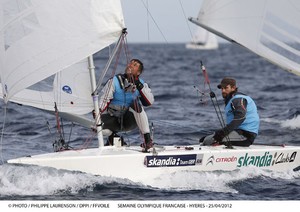 Star Class: Percy and Simpson lead on day four - Semaine Olympique Francaise 2012 photo copyright  Phillipe Laurenson / DPPI / FFVOILE taken at  and featuring the  class