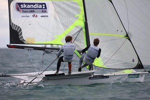 Dave Evans and Ed Powys - Skandia Sail for Gold 2012 photo copyright  Richard Langdon/Skandia Team GBR taken at  and featuring the  class