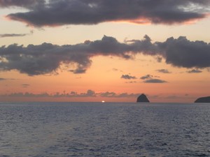 Honduras sunset - no more for cruising sailors? photo copyright  SW taken at  and featuring the  class