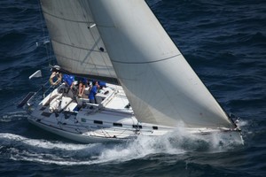 The Beneteau 44.7 Slipstream (Rod Mulcahy) was the first Rally yacht to reach Bali - Fremantle to Bali 2012 photo copyright Bernie Kaaks taken at  and featuring the  class