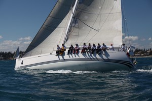 Kim Ramen’s X-55 Audeamus – a supremely comfortable racing yacht- Fremantle to Bali 2012 photo copyright Bernie Kaaks taken at  and featuring the  class