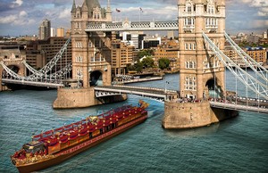 Image of the barge which will lead the flotilla photo copyright  SW taken at  and featuring the  class
