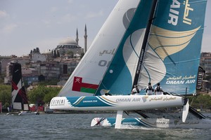 Oman Air in Istanbul  - Extreme Sailing Series 2012 photo copyright Lloyd Images http://lloydimagesgallery.photoshelter.com/ taken at  and featuring the  class