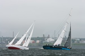 Two competitors get into position just prior to the start of RHSP 2010 in Halifax harbour. photo copyright RHSP Media taken at  and featuring the  class