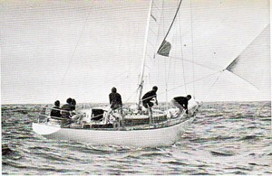 Rainbow II sailing of Heligoland, Germany on her way to winning the One Ton Cup, New Zealand’s first major international yachting victory photo copyright SW taken at  and featuring the  class