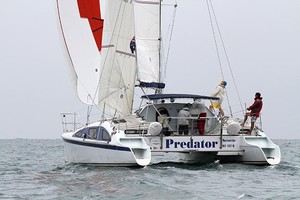 Predator heads out for the Passage Race. - Sail Mooloolaba 2012 photo copyright Teri Dodds http://www.teridodds.com taken at  and featuring the  class