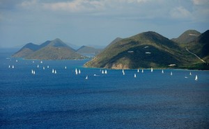 Spectacular scenery on the race course - BVI Spring Regatta and Sailing Festival 2012 photo copyright Todd VanSickle / BVI Spring Regatta http://www.bvispringregatta.org taken at  and featuring the  class