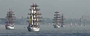 Tall Ships arrive photo by Andrew Burton Reuters photo copyright  SW taken at  and featuring the  class