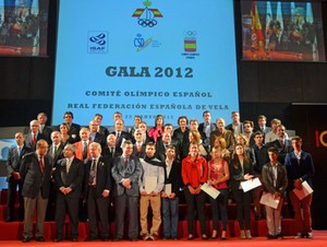 The event paid homage to all Spain's Olympic sailors since 1924 - Madrid 2020 - Spanish Sailing Federation Gala 2012 photo copyright Neus Jordi/RFEV taken at  and featuring the  class