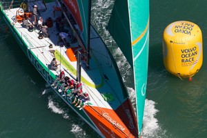 Groupama Sailing Team compete in the Pro-Am Race in Auckland, during the Volvo Ocean Race 2011-12 photo copyright Ian Roman/Volvo Ocean Race http://www.volvooceanrace.com taken at  and featuring the  class