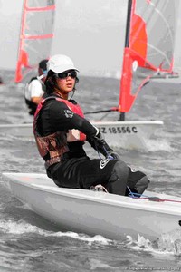 Airiel Ruth Ho SIN, 2009 CII Asian Women’s Champion and also top female eligible for the YOG        - Byte CII 2009 Asian Championships photo copyright Singapore Sailing taken at  and featuring the  class