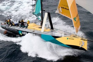 ABN AMRO ONE powers along during the 2005-06 race photo copyright  Oskar Kihlborg / Volvo Ocean Race taken at  and featuring the  class