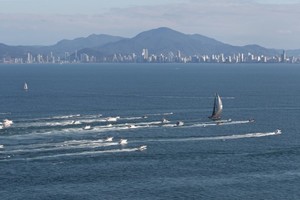 Puma on the last stretch of Leg 5 to the finish in Itajai, Brazil photo copyright Ian Roman http://www.ianroman.com taken at  and featuring the  class
