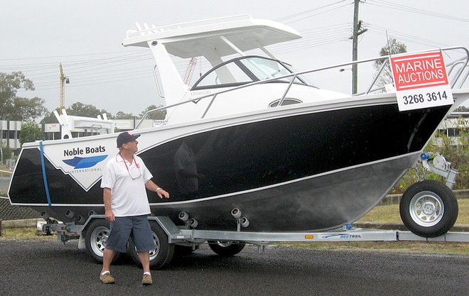 Adrian Seiffert with one of the brand-new Noble's Marine Auctions has on offer. © Marine Auctions