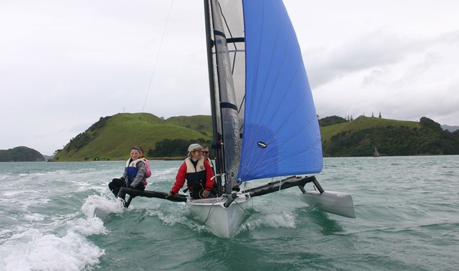 Napier Family making Weta sailing look even more relaxed than it usually is!  © Miranda Powrie