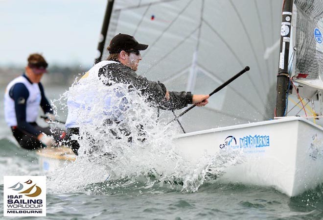 Ben Leibowitz (USA)  /  Finn class<br />
Oceanic Leg of the ISAF Sailing World Cup 2012<br />
Sandringham Yacht Club © Jeff Crow/Sail Melbourne http://www.sportlibrary.com.au