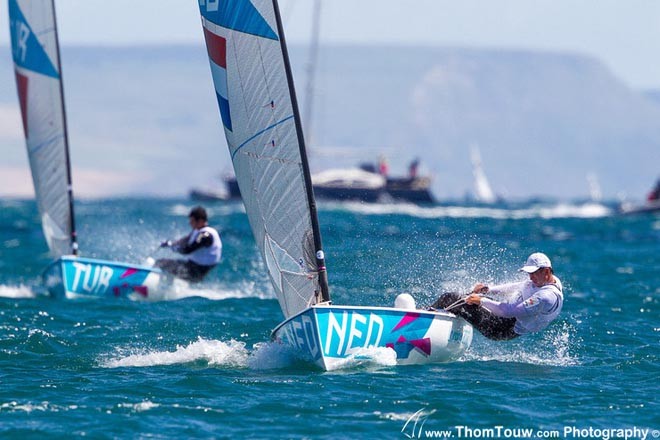 Finn - London 2012 Olympic Sailing Competition © Thom Touw http://www.thomtouw.com