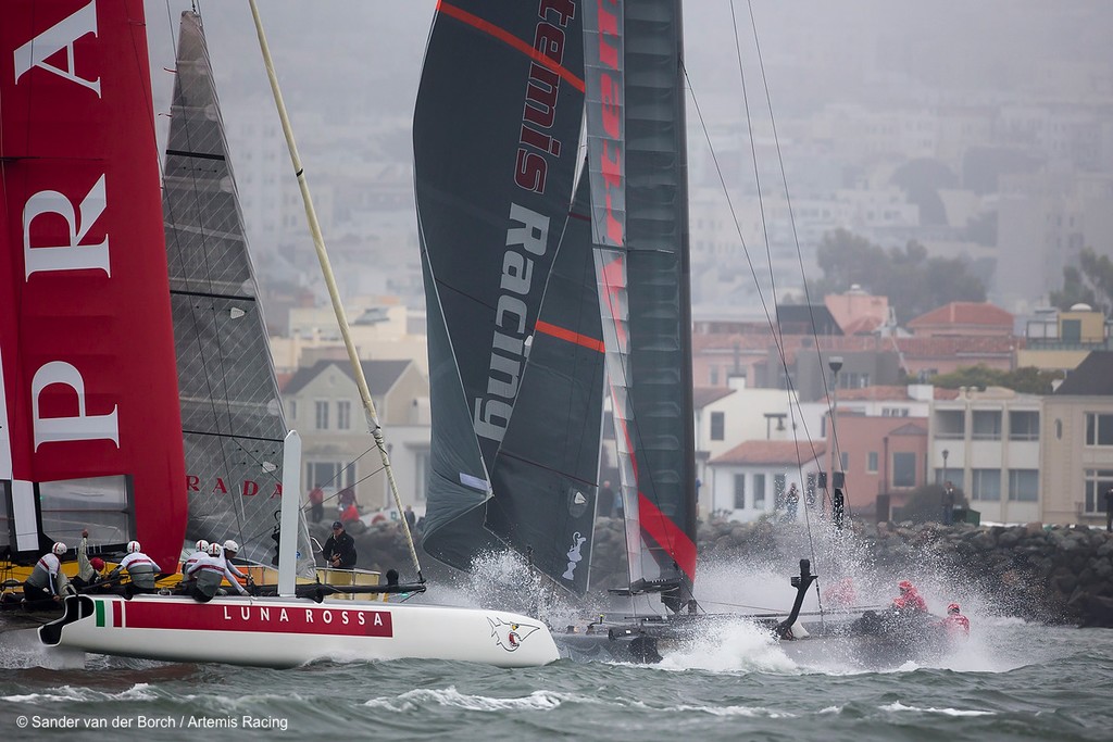 Matchrace qualifiers, Wednesday October 3rd. AC45 World Series San Francisco (Oct. 2-7). photo copyright Sander van der Borch / Artemis Racing http://www.sandervanderborch.com taken at  and featuring the  class