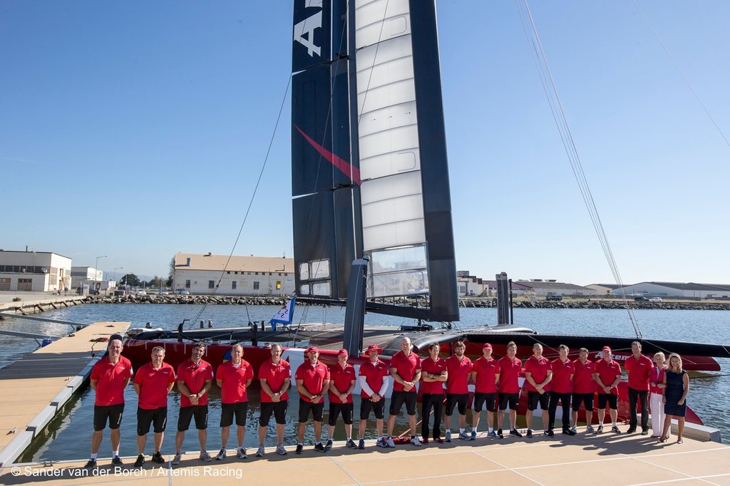 Artemis Racing AC72 Launch, 3 November 2012, Alameda, USA photo copyright Sander van der Borch / Artemis Racing http://www.sandervanderborch.com taken at  and featuring the  class