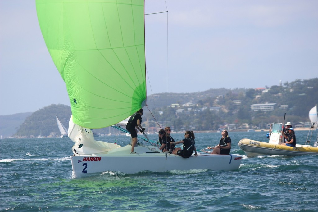 Claudia Pierce performed well in her first regatta to reach the semi finals - 20th Harken International Youth Match Racing Championships photo copyright Damian Devine taken at  and featuring the  class