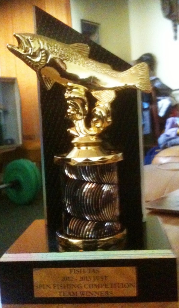 One of the beaut  trophies on offer. photo copyright Carl Hyland taken at  and featuring the  class