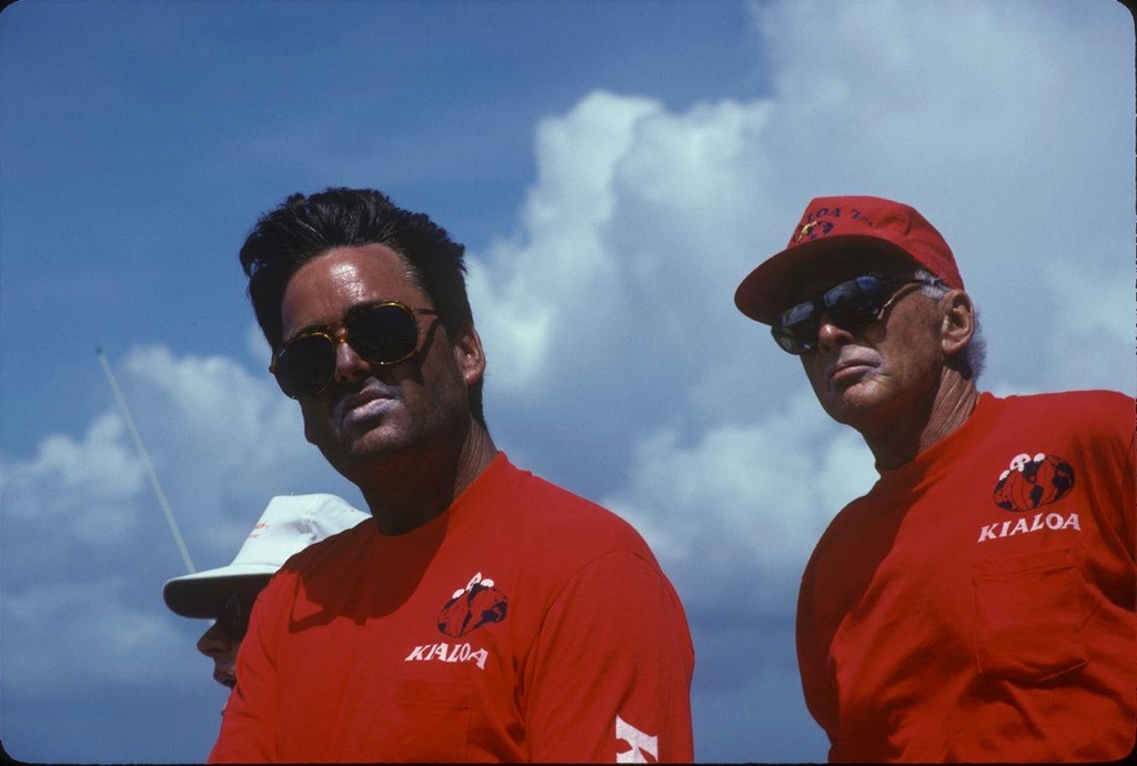 Kialoa crew - Dennis Conner (left) and Jim Kilroy. Image: Kialoa US-1: Dare to Win © SW