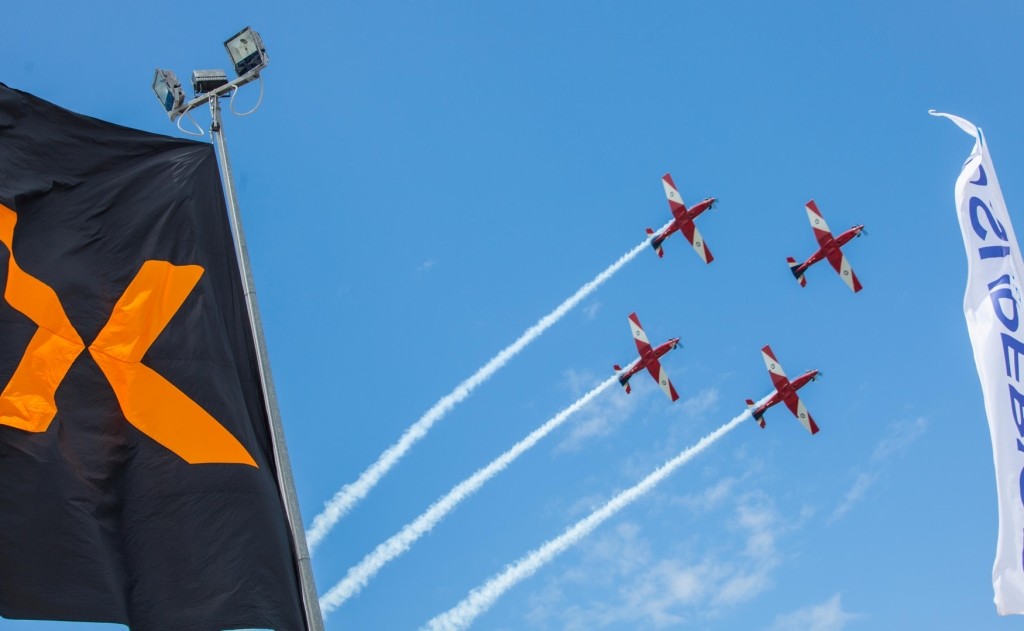 The RAFF Roulettes thrilled the record crowds photo copyright Stephen Milne taken at  and featuring the  class