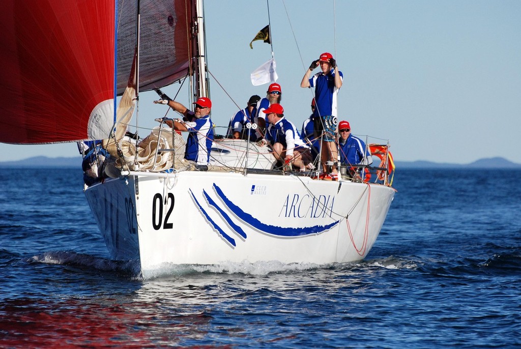 Arcadia – at the start of the Brisbane to Keppel race photo copyright RQYS . http:www.rqys.com.au taken at  and featuring the  class