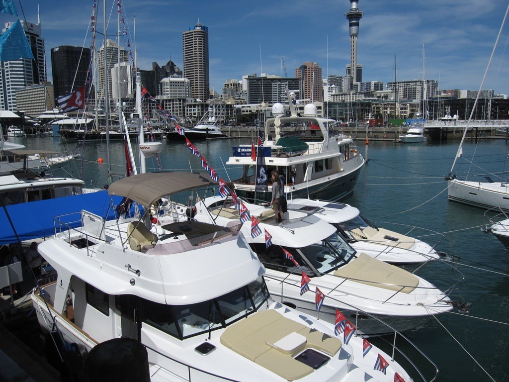 Beneteau and Selene motor yachts Auckland On Water Boat Show photo copyright NZ Marine taken at  and featuring the  class