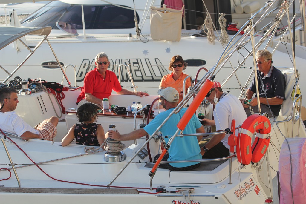 Crew members of Biddy Hu II getting to know the Marina.  © Emma Kennedy SeaLink Magnetic Island Race Week 2012