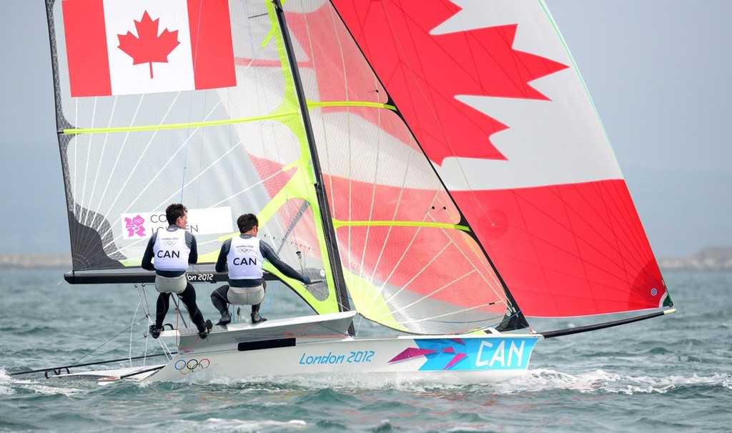 Canadian 49ers - London 2012 Olympic Games photo copyright Sail-World.com http://www.sail-world.com taken at  and featuring the  class