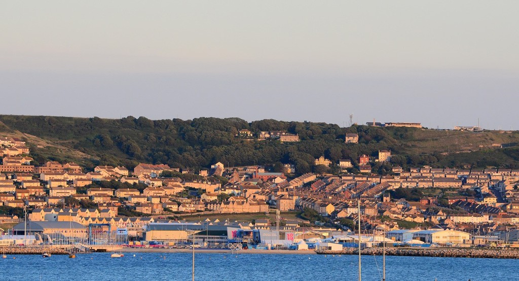 Weymouth Olympic Precinct - late afternoon photo copyright Sail World 2012 taken at  and featuring the  class