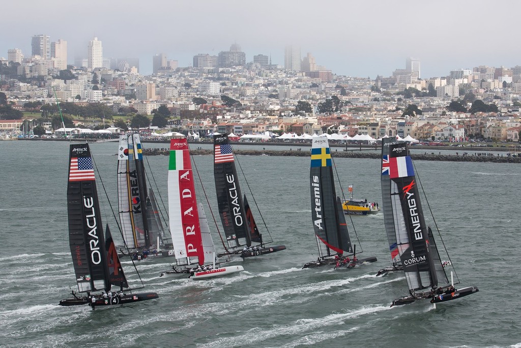 San Francisco - Official Practice - America&rsquo;s Cup World Series photo copyright ACEA - Photo Gilles Martin-Raget http://photo.americascup.com/ taken at  and featuring the  class