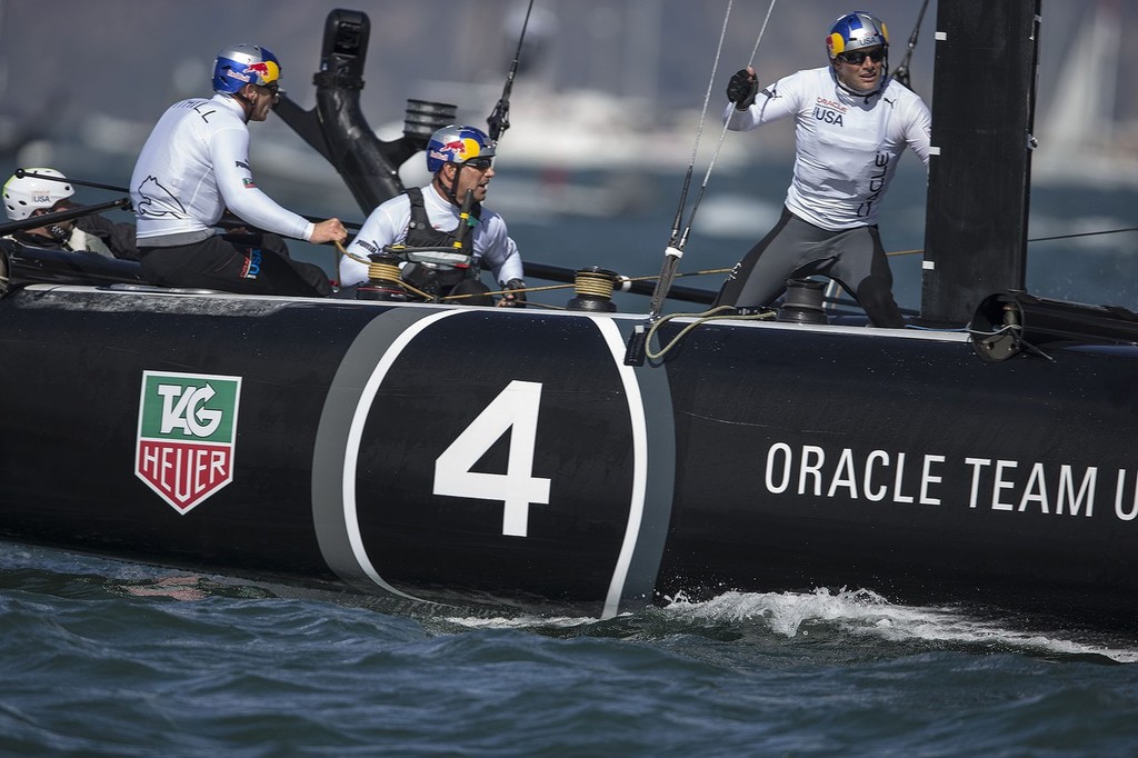 Oracle Team USA - America&rsquo;s Cup World Series - San Francisco photo copyright Guilain Grenier Oracle Team USA http://www.oracleteamusamedia.com/ taken at  and featuring the  class