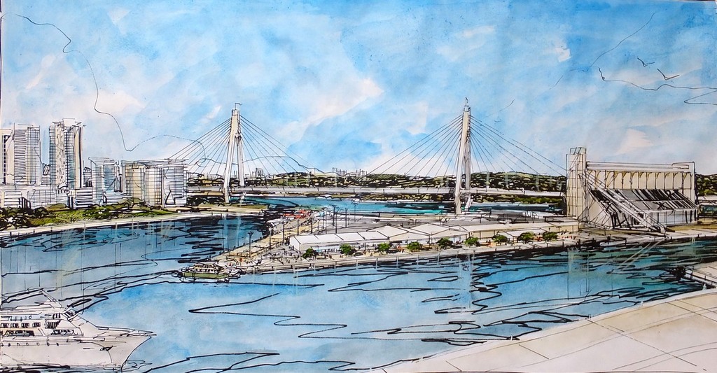 Glebe Island artists impression photo copyright BIA NSW taken at  and featuring the  class