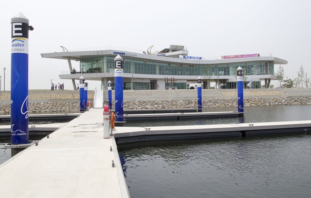 Incheon Marina, on the Ara Waterway. photo copyright Guy Nowell http://www.guynowell.com taken at  and featuring the  class