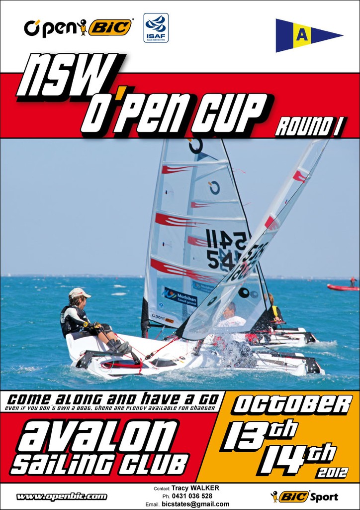 OpenBIC-Poster-Australie-NSW-2012 - 2012/13 NSW O'pen Cup (Rnd 1 of 2) photo copyright Bevan McKavanagh taken at  and featuring the  class