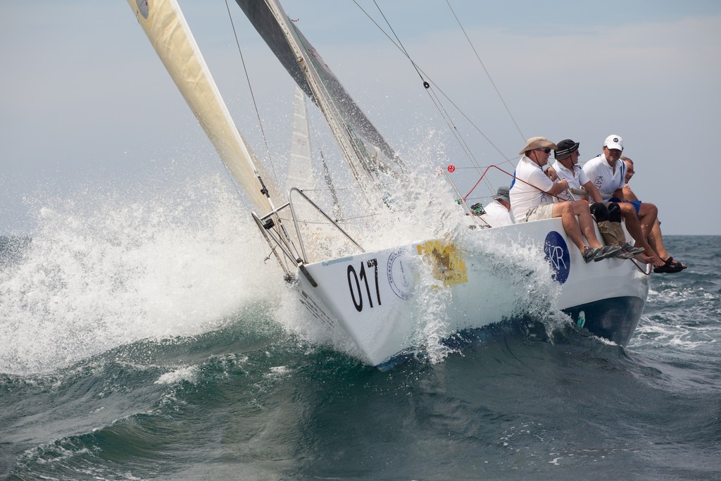 Phuket King's Cup 2012. Kata Rocks hits a speed bump. photo copyright Guy Nowell taken at  and featuring the  class