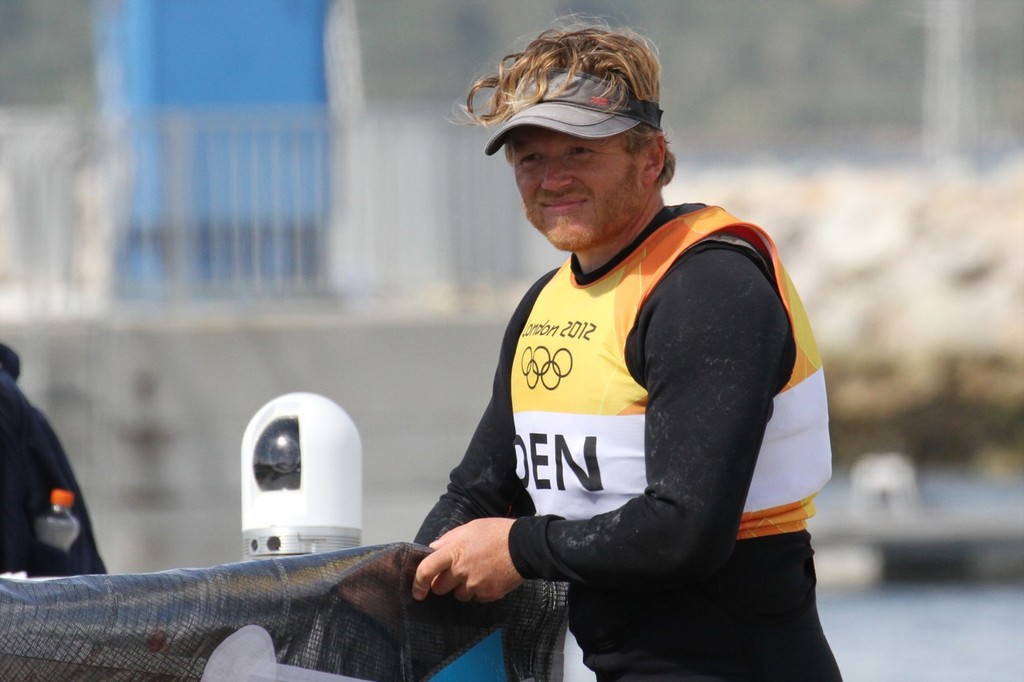  August 5, 2012 - Weymouth, England - Jonas Hogh-Christensen (DEN) Silver Medalist in the Finn  class © Richard Gladwell www.photosport.co.nz