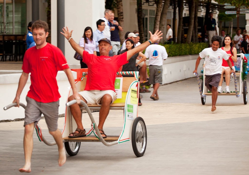 Raja Muda Selangor International Regatta 2012 - Penang Rickshaw Races - Kay Sira celebrate © Guy Nowell / RMSIR