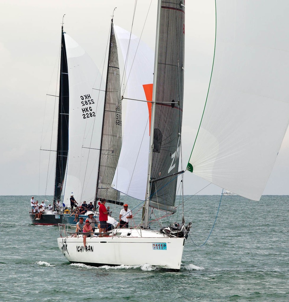 Raja Muda Selangor International Regatta 2012 - Ichi Ban leading the pack photo copyright Guy Nowell / RMSIR taken at  and featuring the  class